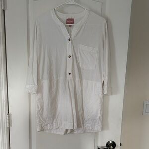 White Button-Up Romper
